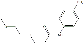 N-(4-aminophenyl)-3-(2-methoxyethoxy)propanamide Struktur