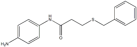 N-(4-aminophenyl)-3-(benzylsulfanyl)propanamide Struktur