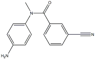 N-(4-aminophenyl)-3-cyano-N-methylbenzamide Struktur