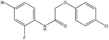 N-(4-bromo-2-fluorophenyl)-2-(4-chlorophenoxy)acetamide Struktur