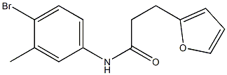 N-(4-bromo-3-methylphenyl)-3-(furan-2-yl)propanamide Struktur