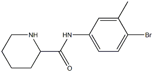 N-(4-bromo-3-methylphenyl)piperidine-2-carboxamide Struktur