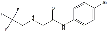 N-(4-bromophenyl)-2-[(2,2,2-trifluoroethyl)amino]acetamide Struktur