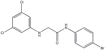 N-(4-bromophenyl)-2-[(3,5-dichlorophenyl)amino]acetamide Struktur