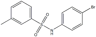 N-(4-bromophenyl)-3-methylbenzenesulfonamide Struktur