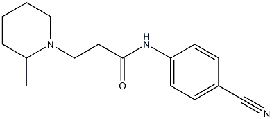 N-(4-cyanophenyl)-3-(2-methylpiperidin-1-yl)propanamide Struktur