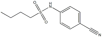 N-(4-cyanophenyl)butane-1-sulfonamide Struktur