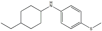 N-(4-ethylcyclohexyl)-4-(methylsulfanyl)aniline Struktur