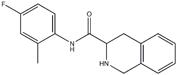 N-(4-fluoro-2-methylphenyl)-1,2,3,4-tetrahydroisoquinoline-3-carboxamide Struktur