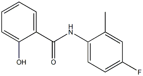 N-(4-fluoro-2-methylphenyl)-2-hydroxybenzamide Struktur