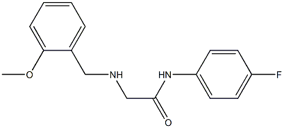 N-(4-fluorophenyl)-2-{[(2-methoxyphenyl)methyl]amino}acetamide Struktur