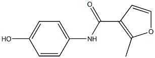 N-(4-hydroxyphenyl)-2-methylfuran-3-carboxamide Struktur