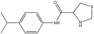 N-(4-isopropylphenyl)-1,3-thiazolidine-4-carboxamide Struktur