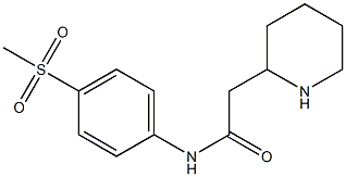 N-(4-methanesulfonylphenyl)-2-(piperidin-2-yl)acetamide Struktur