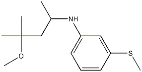 N-(4-methoxy-4-methylpentan-2-yl)-3-(methylsulfanyl)aniline Struktur