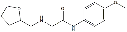 N-(4-methoxyphenyl)-2-[(oxolan-2-ylmethyl)amino]acetamide Struktur