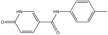 N-(4-methylphenyl)-6-oxo-1,6-dihydropyridine-3-carboxamide Struktur