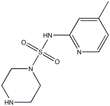 N-(4-methylpyridin-2-yl)piperazine-1-sulfonamide Struktur