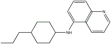 N-(4-propylcyclohexyl)quinolin-5-amine Struktur