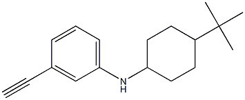 N-(4-tert-butylcyclohexyl)-3-ethynylaniline Struktur