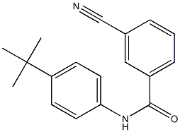 N-(4-tert-butylphenyl)-3-cyanobenzamide Struktur