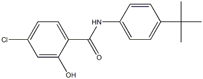 N-(4-tert-butylphenyl)-4-chloro-2-hydroxybenzamide Struktur