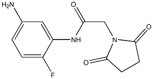 N-(5-amino-2-fluorophenyl)-2-(2,5-dioxopyrrolidin-1-yl)acetamide Struktur