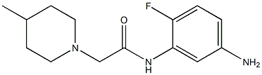 N-(5-amino-2-fluorophenyl)-2-(4-methylpiperidin-1-yl)acetamide Struktur