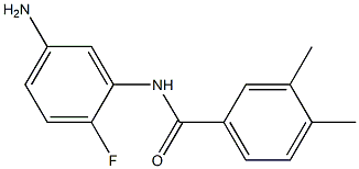 N-(5-amino-2-fluorophenyl)-3,4-dimethylbenzamide Struktur