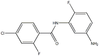 N-(5-amino-2-fluorophenyl)-4-chloro-2-fluorobenzamide Struktur