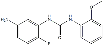 N-(5-amino-2-fluorophenyl)-N'-(2-methoxyphenyl)urea Struktur