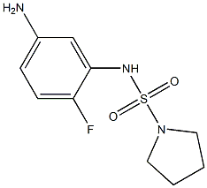 N-(5-amino-2-fluorophenyl)pyrrolidine-1-sulfonamide Struktur