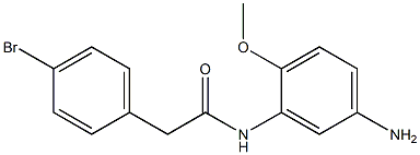 N-(5-amino-2-methoxyphenyl)-2-(4-bromophenyl)acetamide Struktur