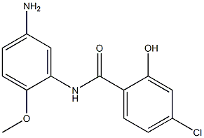 N-(5-amino-2-methoxyphenyl)-4-chloro-2-hydroxybenzamide Struktur