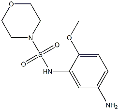 N-(5-amino-2-methoxyphenyl)morpholine-4-sulfonamide Struktur