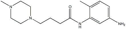 N-(5-amino-2-methylphenyl)-4-(4-methylpiperazin-1-yl)butanamide Struktur