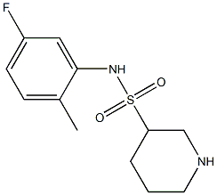 N-(5-fluoro-2-methylphenyl)piperidine-3-sulfonamide Struktur