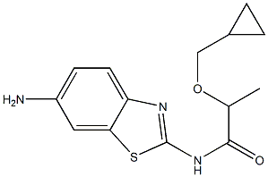 N-(6-amino-1,3-benzothiazol-2-yl)-2-(cyclopropylmethoxy)propanamide Struktur