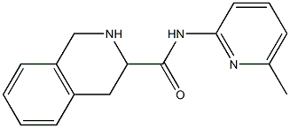 N-(6-methylpyridin-2-yl)-1,2,3,4-tetrahydroisoquinoline-3-carboxamide Struktur