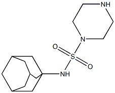 N-(adamantan-1-yl)piperazine-1-sulfonamide Struktur