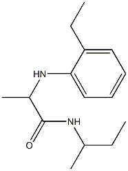 N-(butan-2-yl)-2-[(2-ethylphenyl)amino]propanamide Struktur