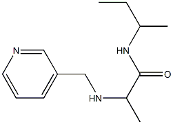 N-(butan-2-yl)-2-[(pyridin-3-ylmethyl)amino]propanamide Struktur