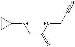 N-(cyanomethyl)-2-(cyclopropylamino)acetamide Struktur