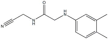 N-(cyanomethyl)-2-[(3,4-dimethylphenyl)amino]acetamide Struktur