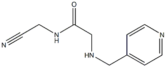 N-(cyanomethyl)-2-[(pyridin-4-ylmethyl)amino]acetamide Struktur