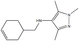 N-(cyclohex-3-en-1-ylmethyl)-1,3,5-trimethyl-1H-pyrazol-4-amine Struktur