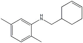 N-(cyclohex-3-en-1-ylmethyl)-2,5-dimethylaniline Struktur