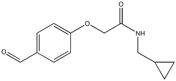 N-(cyclopropylmethyl)-2-(4-formylphenoxy)acetamide Struktur