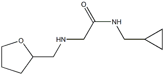 N-(cyclopropylmethyl)-2-[(oxolan-2-ylmethyl)amino]acetamide Struktur