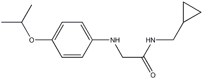 N-(cyclopropylmethyl)-2-{[4-(propan-2-yloxy)phenyl]amino}acetamide Struktur